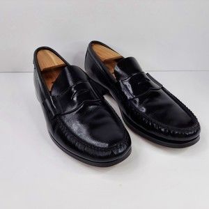 Stuart Holmes 81173 Presidents Men Black Leather Slip On Loafer Shoe Size 9 M